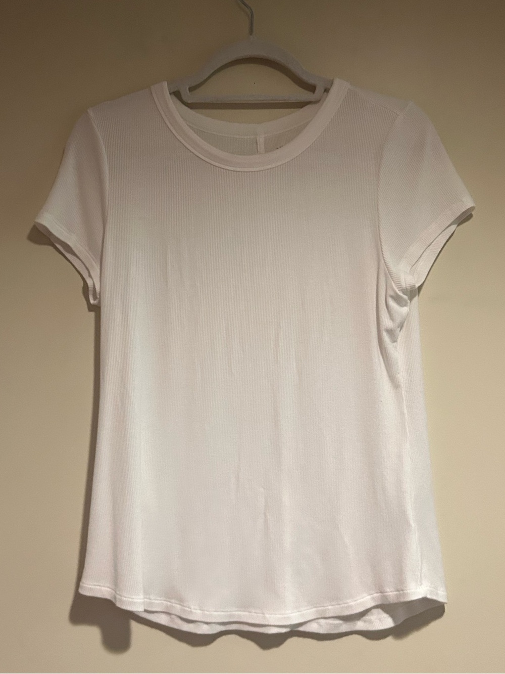American Eagle White Soft and Sexy Ribbed Tee Sz Lg